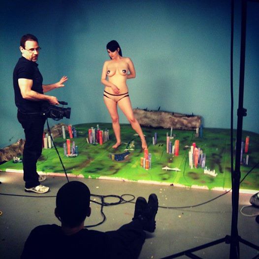 Gary with model Vivian in late May 2012