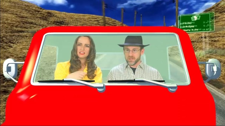 choppy background during driving