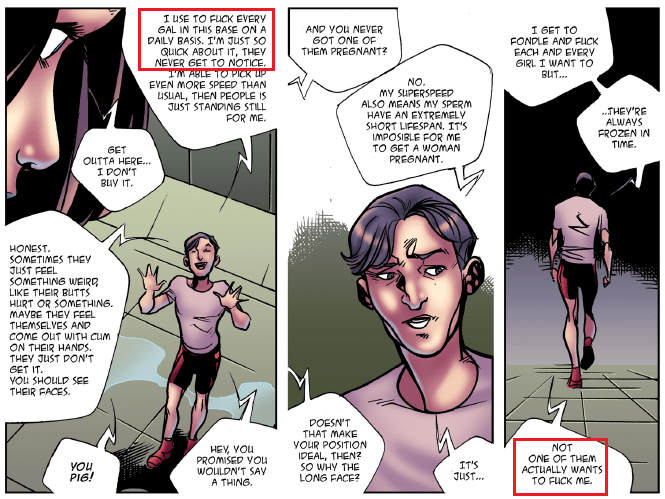 GC Codename G-Woman The Femme Alliance first issue - speedster admits raping women