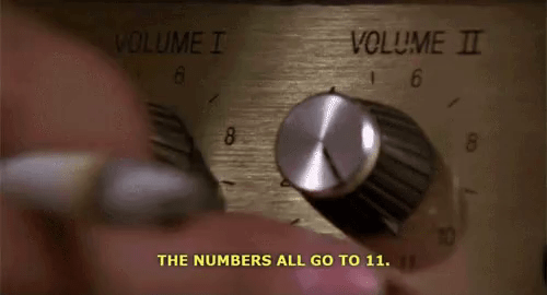 Spinal Tap numbers all go to 11