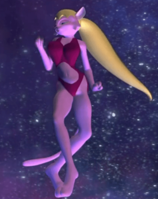 1 - random cat girl in bikini during intro