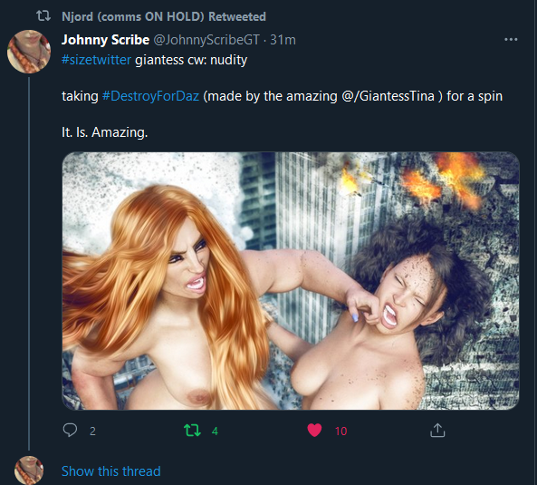 DestroyForDaz used by Johnny Scribe 23JUL21