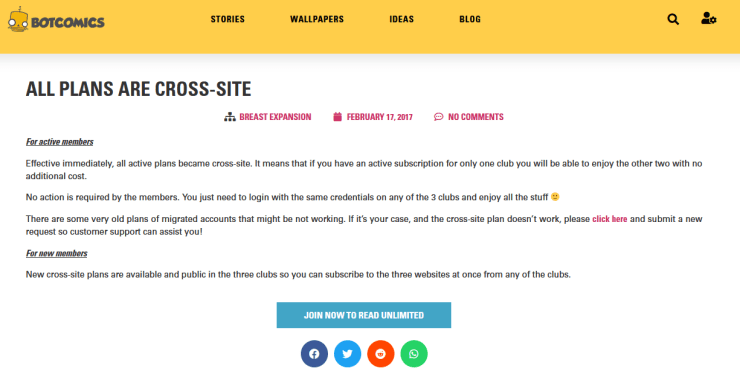 For Context - All Botcomics plans went cross-site on 17FEB17