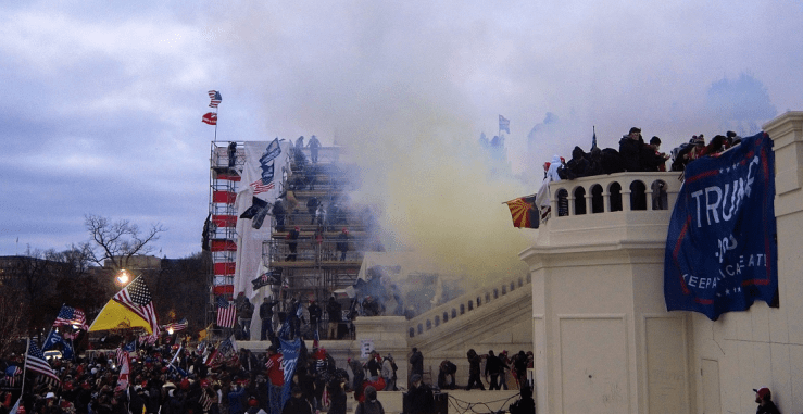 Tear Gas outside United States Capitol 20210106