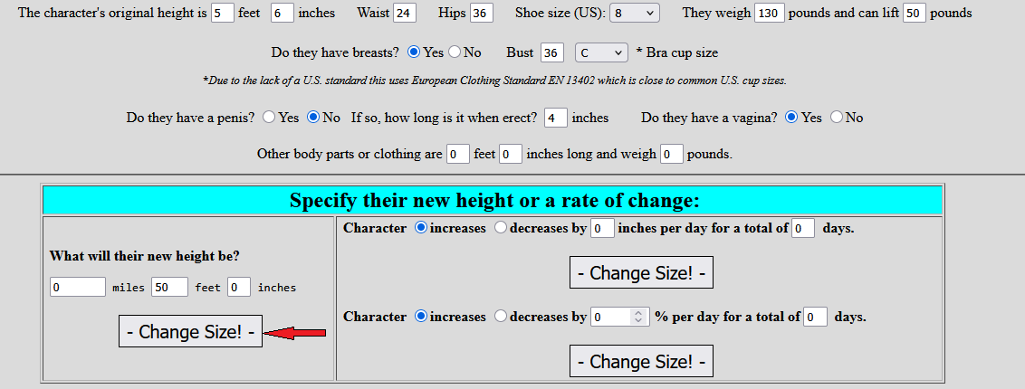 How to Use the Sizechange Calculator – There She Grows